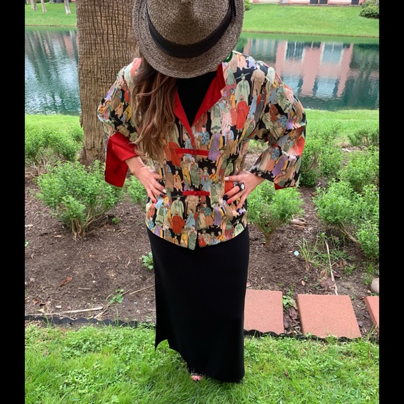 Josie Natori Dynasty Pajama Top. - Picture 5 of 17